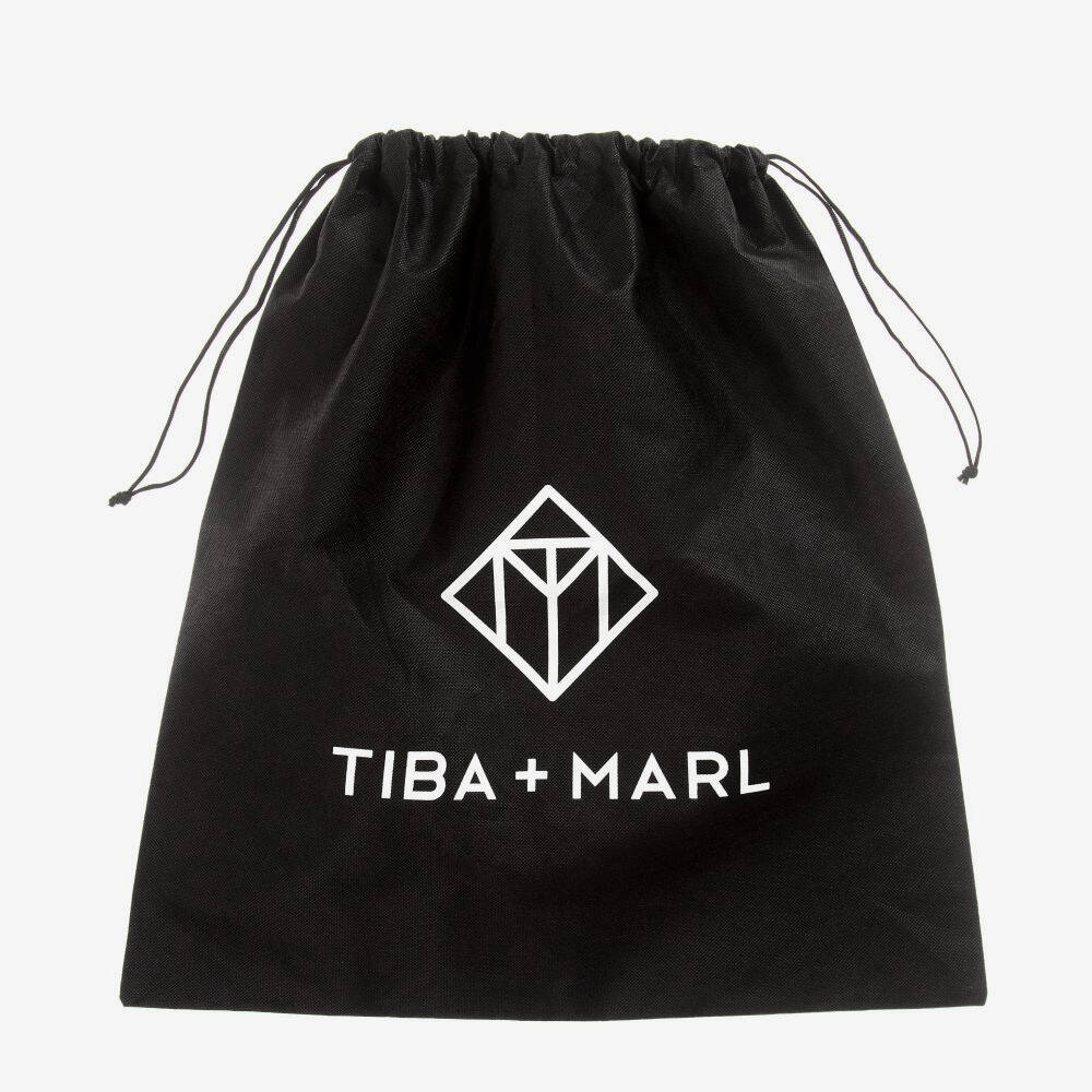 TIBA + MARL-Black Faux Leather Changing Mat Clutch (56cm) | Childrensalon Outlet