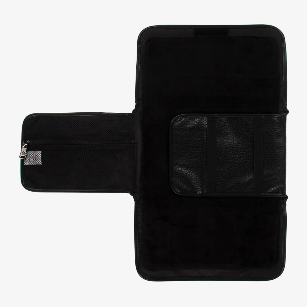 TIBA + MARL-Black Faux Leather Changing Mat Clutch (56cm) | Childrensalon Outlet