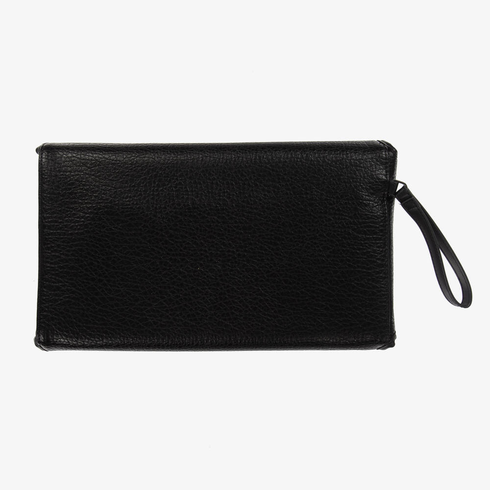 TIBA + MARL-Black Faux Leather Changing Mat Clutch (56cm) | Childrensalon Outlet