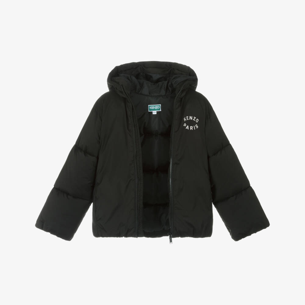 KENZO KIDS-Black Padded Lucky Tiger Jacket | Childrensalon Outlet