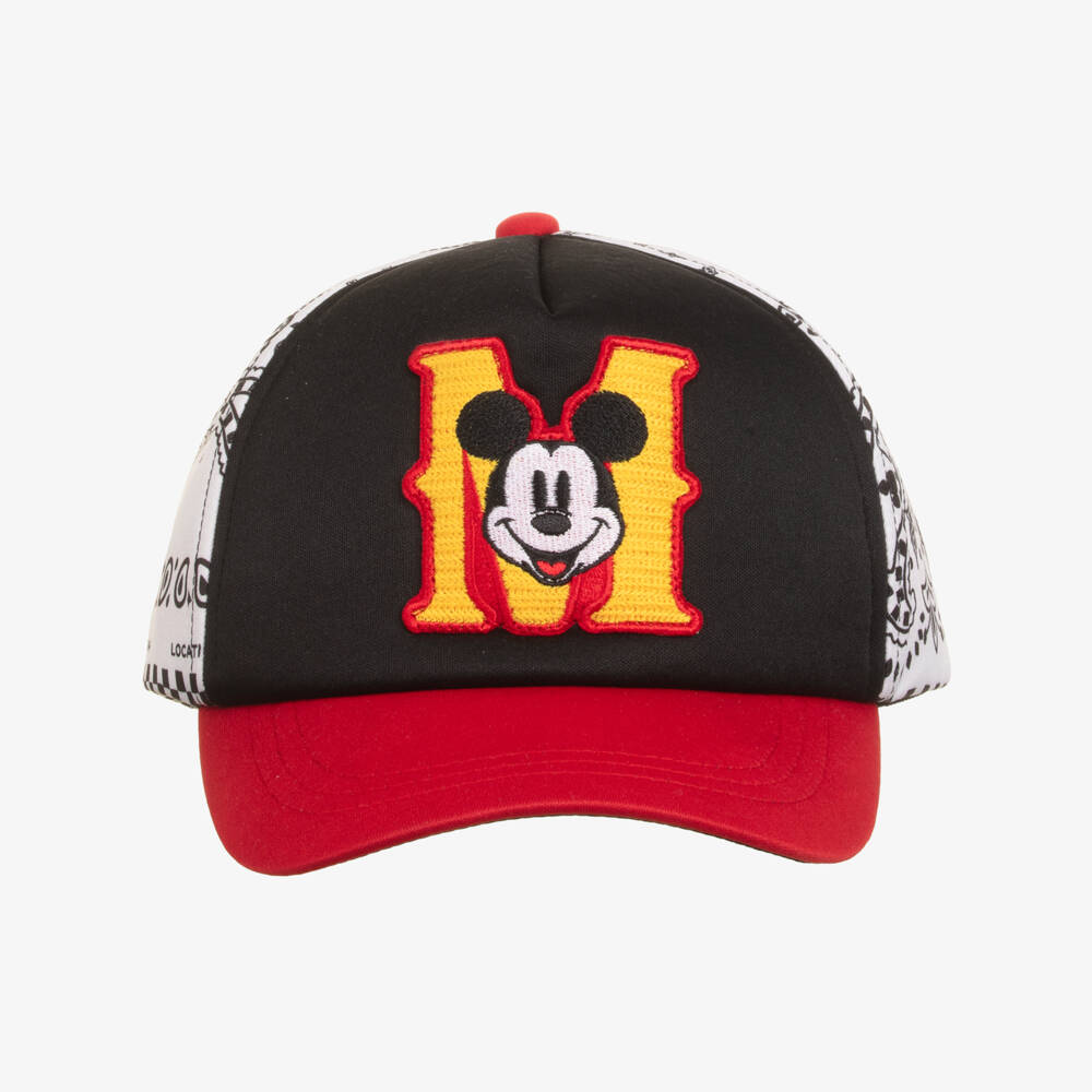 MARC JACOBS-Black, Red & White Mickey Mouse Cap | Childrensalon Outlet