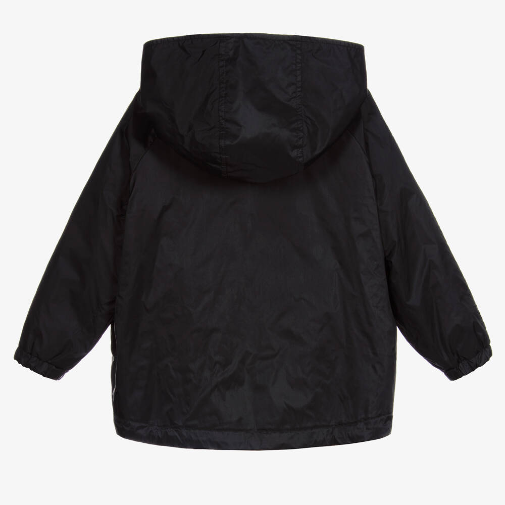 Fendi-Black Reversible FF Windbreaker Jacket | Childrensalon Outlet