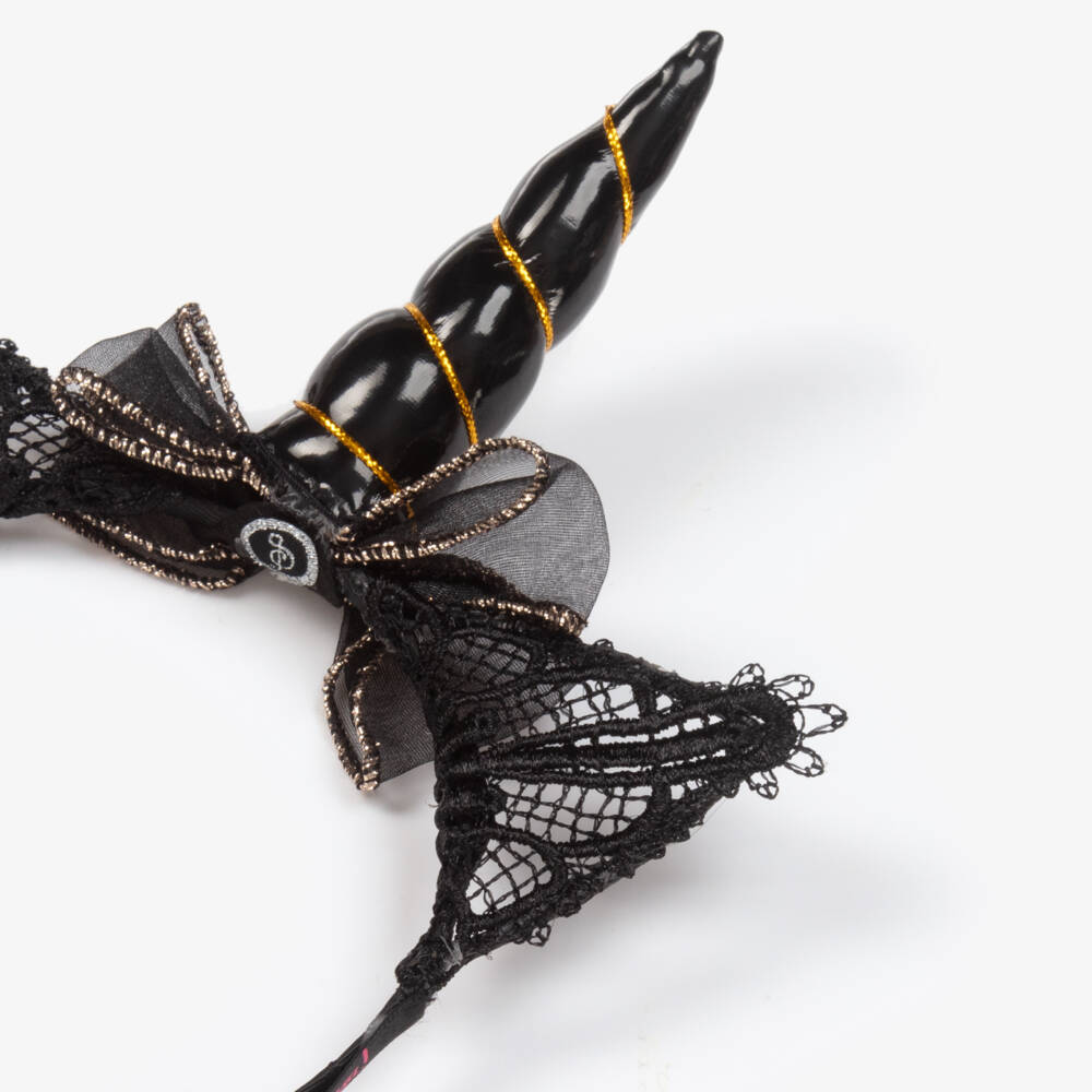 Souza-Black Unicorn Hairband | Childrensalon Outlet