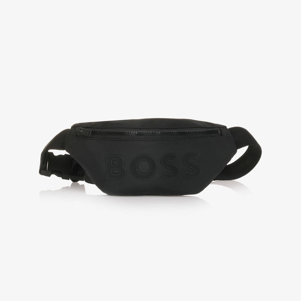 BOSS-Black Zip-Up Belt Bag (27cm) | Childrensalon Outlet