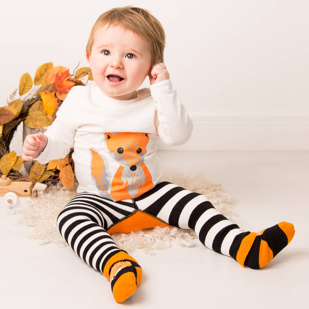 Blade & Rose-Black Cotton Fox Fluffy Socks | Childrensalon Outlet