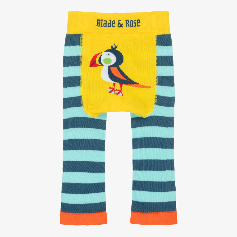 Blade & Rose - Blue Cotton Finley The Puffin Leggings