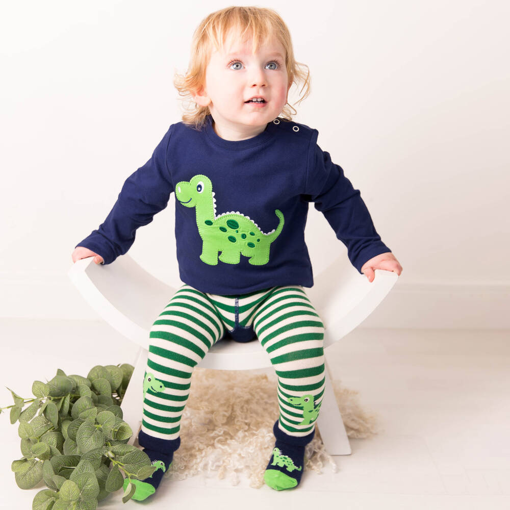 Blade & Rose-Boys Blue Dino Cotton Top | Childrensalon Outlet