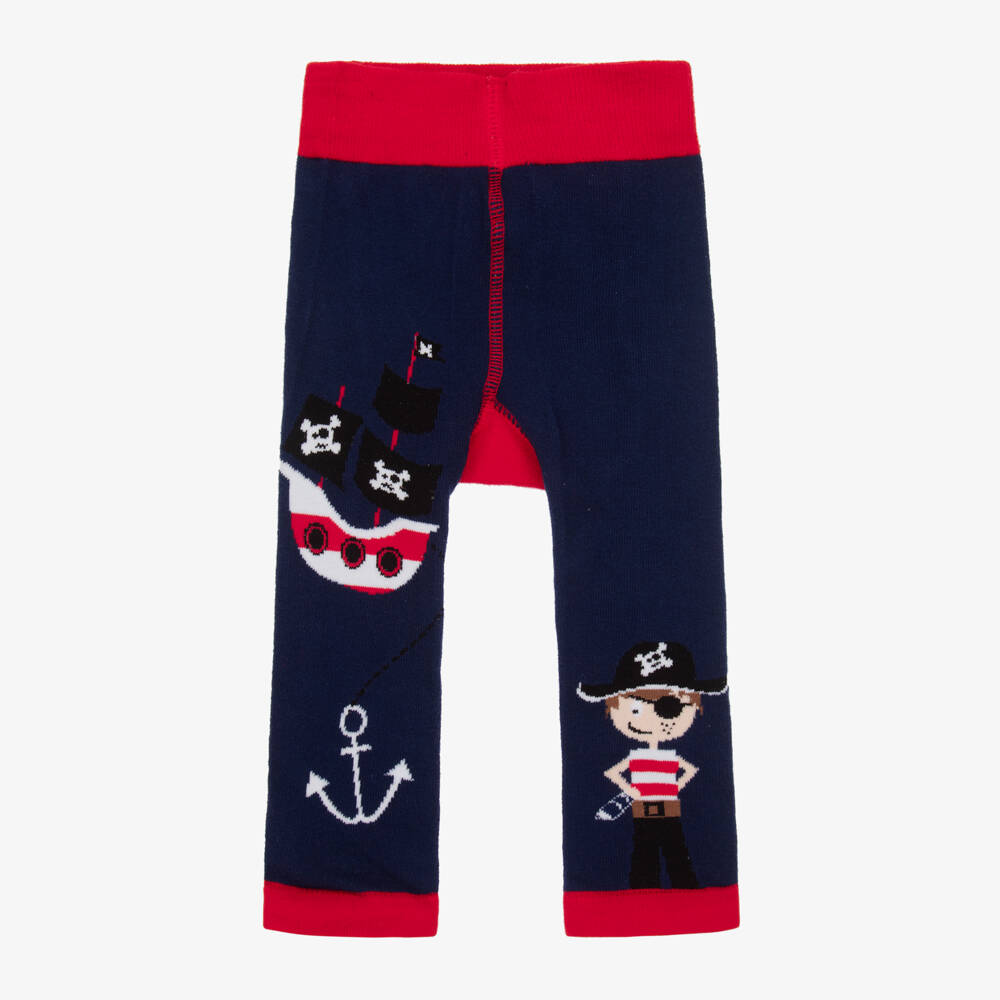 Blade & Rose-Boys Navy Pirate Motif Leggings | Childrensalon Outlet