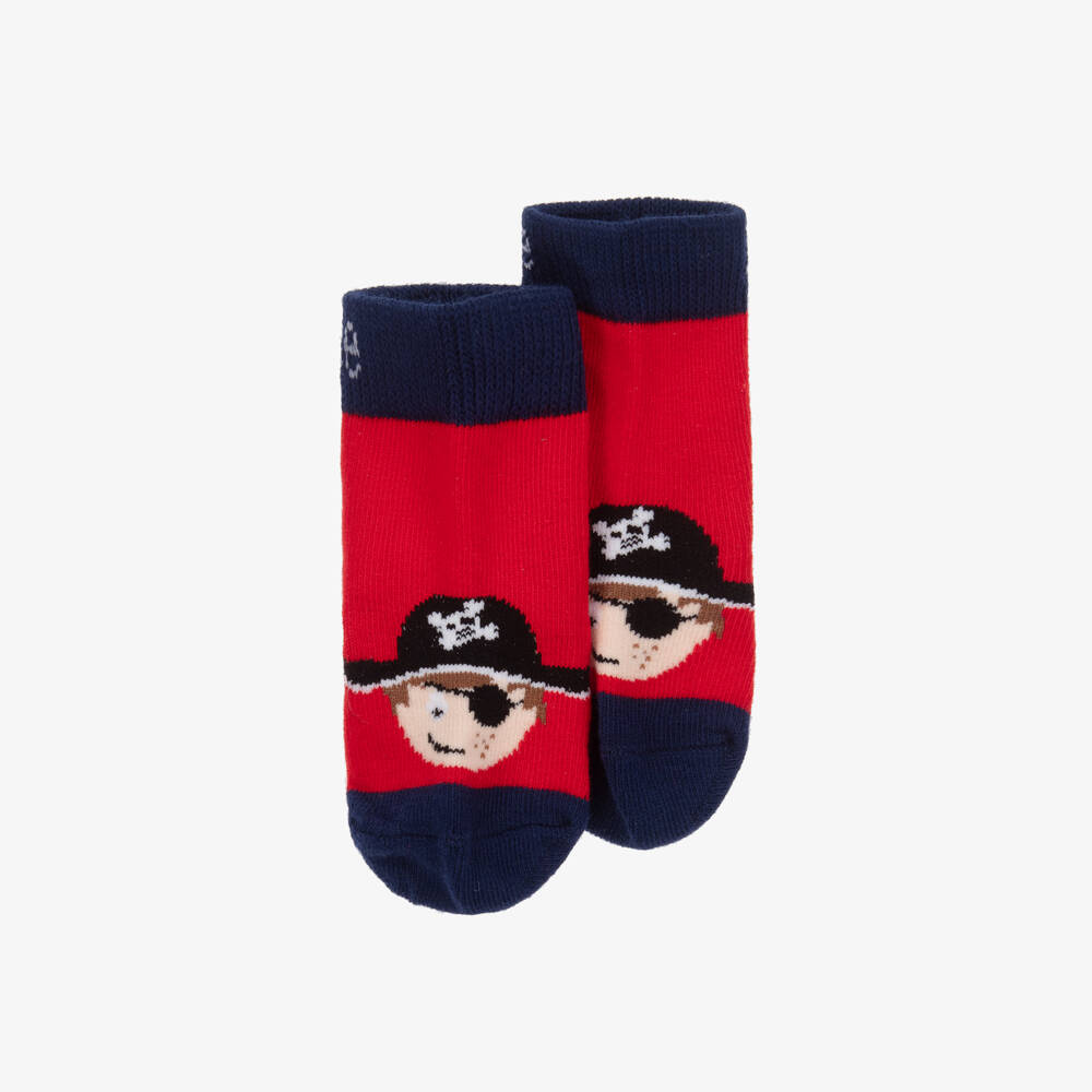 Blade & Rose-Boys Pirate Red Cotton Socks | Childrensalon Outlet
