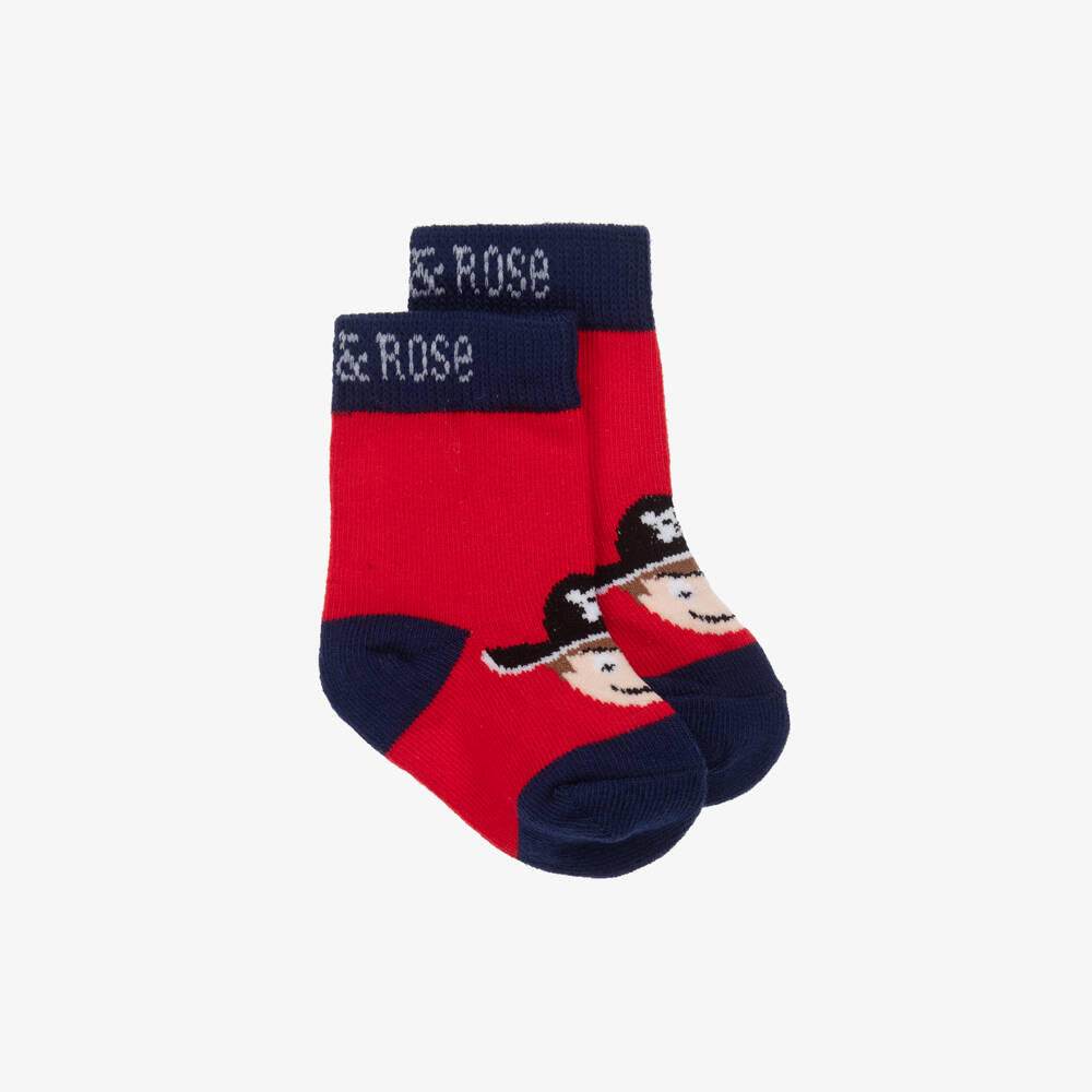 Blade & Rose-Boys Pirate Red Cotton Socks | Childrensalon Outlet