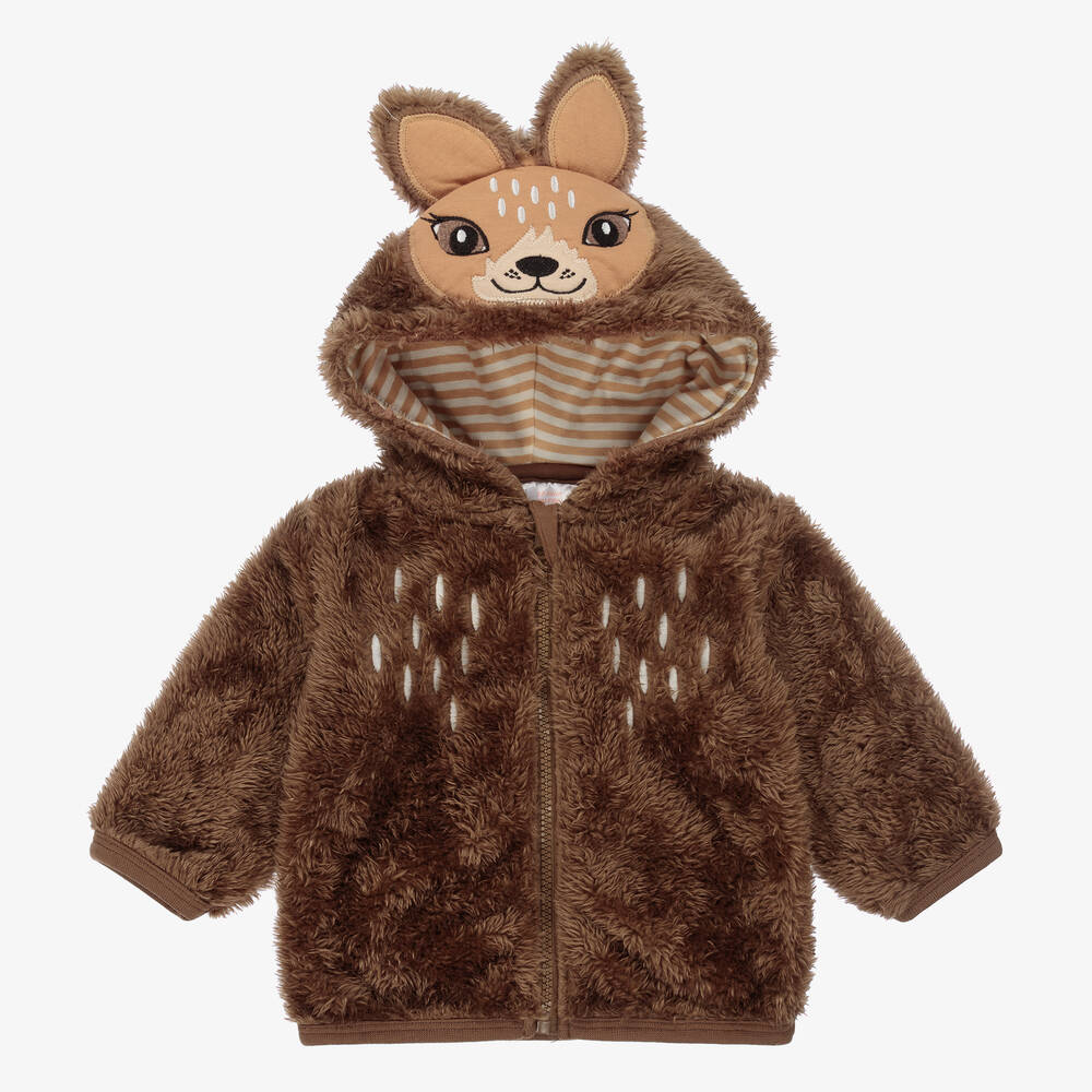 Blade & Rose - Brown Fifi The Fawn Zip-Up Hoodie | Childrensalon