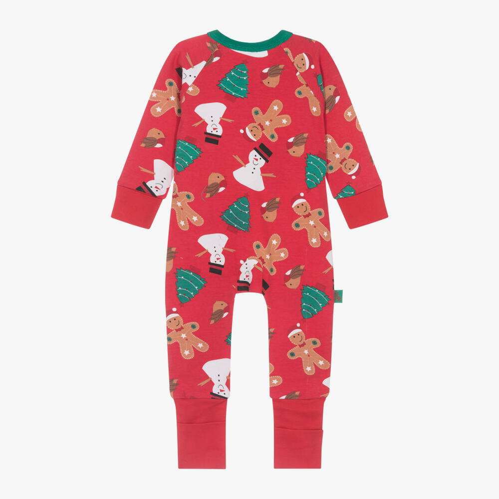 Blade & Rose-Festive Red Cotton Babygrow | Childrensalon Outlet