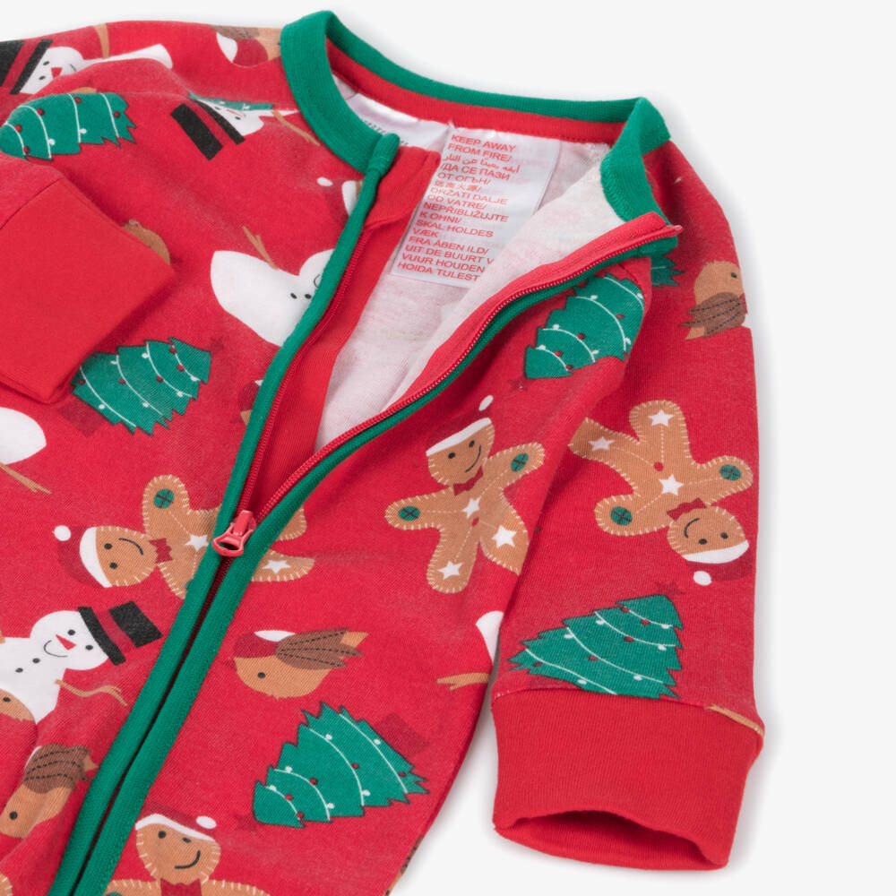 Blade & Rose-Festive Red Cotton Babygrow | Childrensalon Outlet