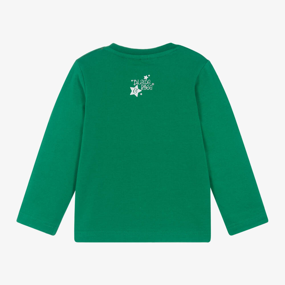 Blade & Rose-Festive Snowman Green Cotton Tee | Childrensalon Outlet