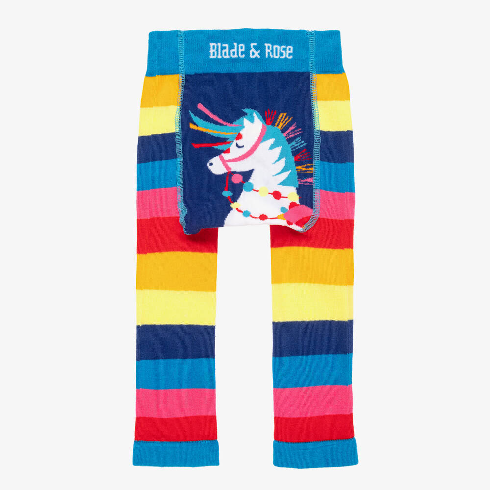 Blade & Rose-Girls Blue Carnival Horse Leggings | Childrensalon Outlet