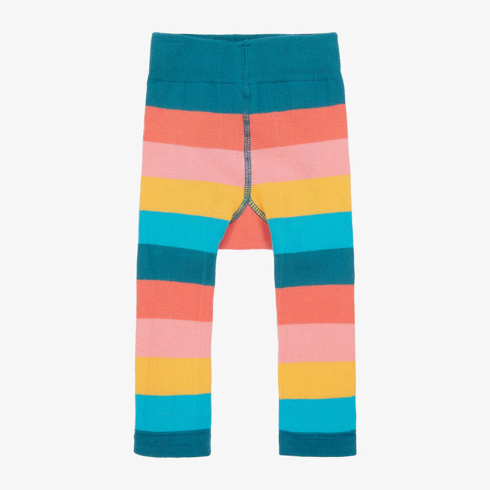 Blade & Rose-Girls Bonnie Highland Cow Striped Leggings | Childrensalon Outlet