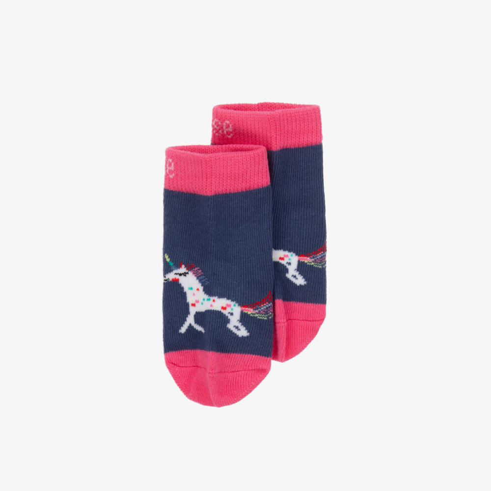 Blade & Rose-Girls Enchanted Blue Unicorn Socks | Childrensalon Outlet