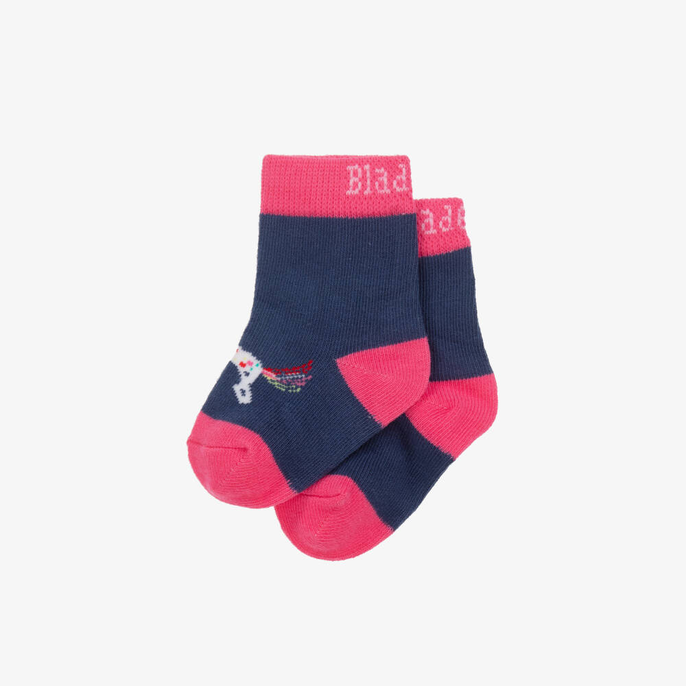 Blade & Rose-Girls Enchanted Blue Unicorn Socks | Childrensalon Outlet