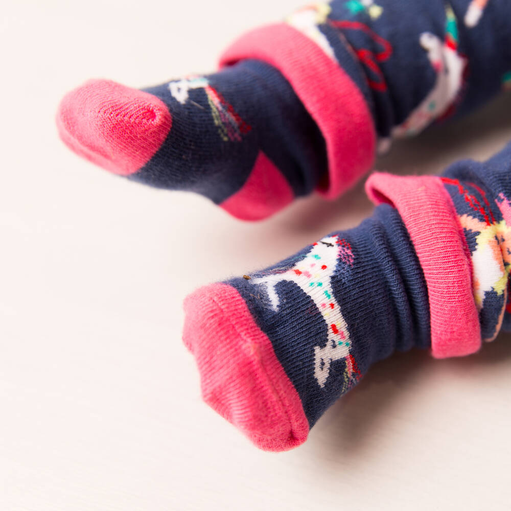 Blade & Rose-Girls Enchanted Blue Unicorn Socks | Childrensalon Outlet