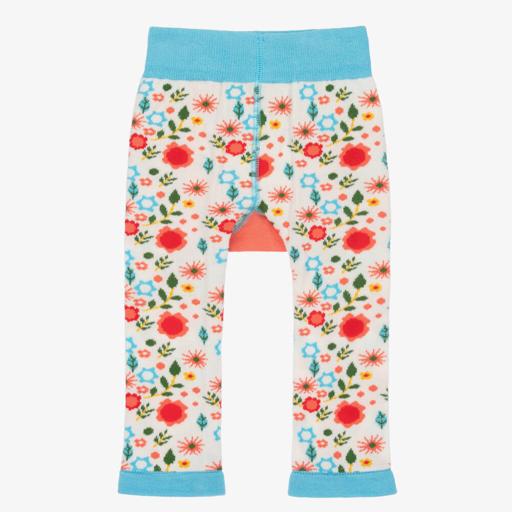 Blade & Rose-Girls Ivory Mouse Floral Leggings | Childrensalon Outlet