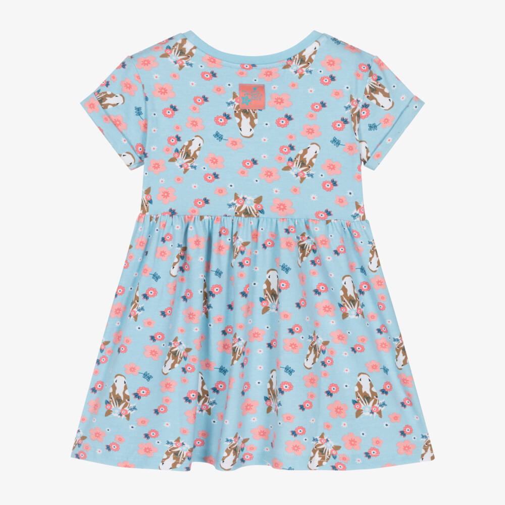 Blade & Rose-Girls Pale Blue Horse Dress | Childrensalon Outlet