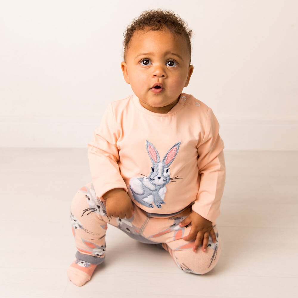 Blade & Rose-توب بطبعة أرنب لون برتقالي للبنات | Childrensalon Outlet