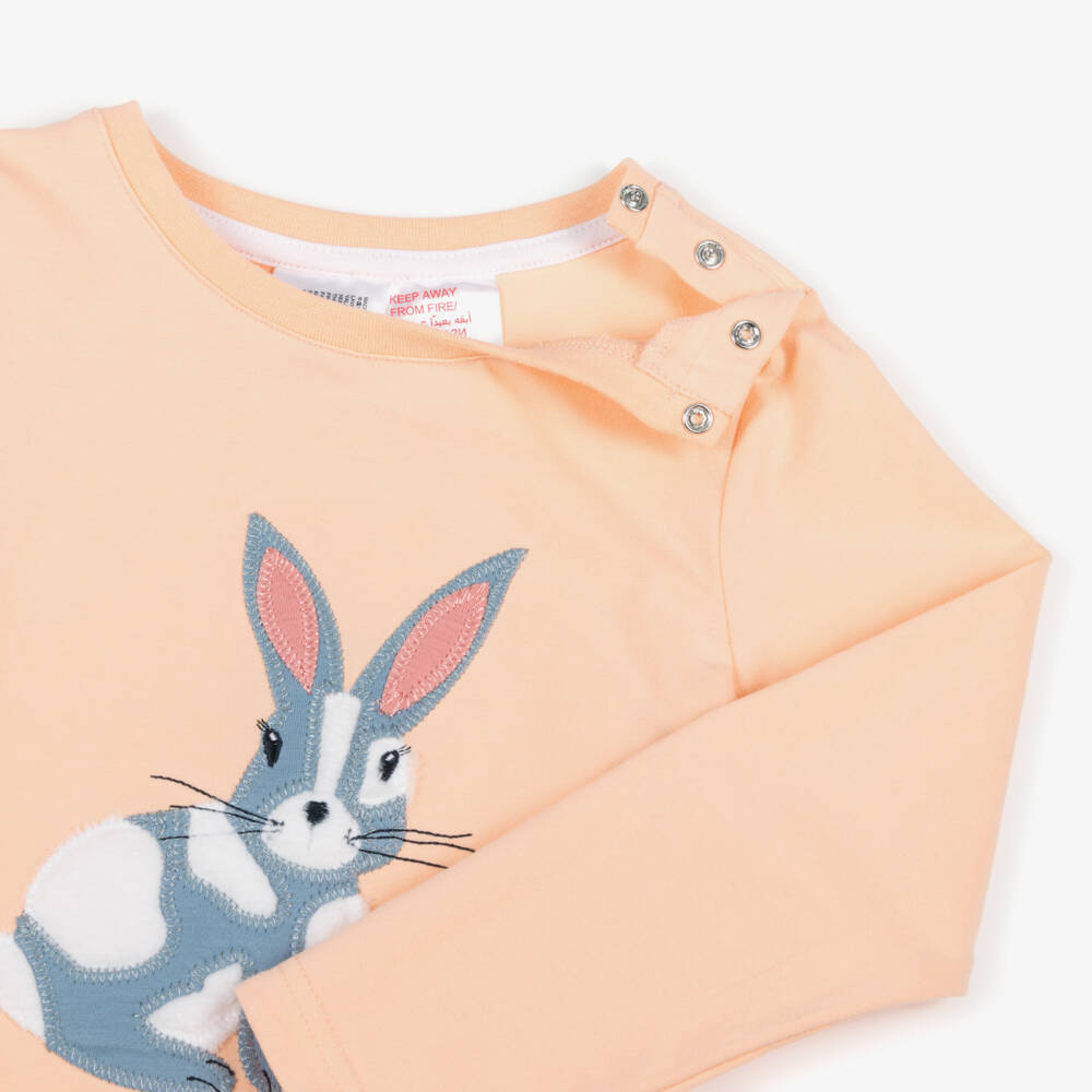 Blade & Rose-توب بطبعة أرنب لون برتقالي للبنات | Childrensalon Outlet