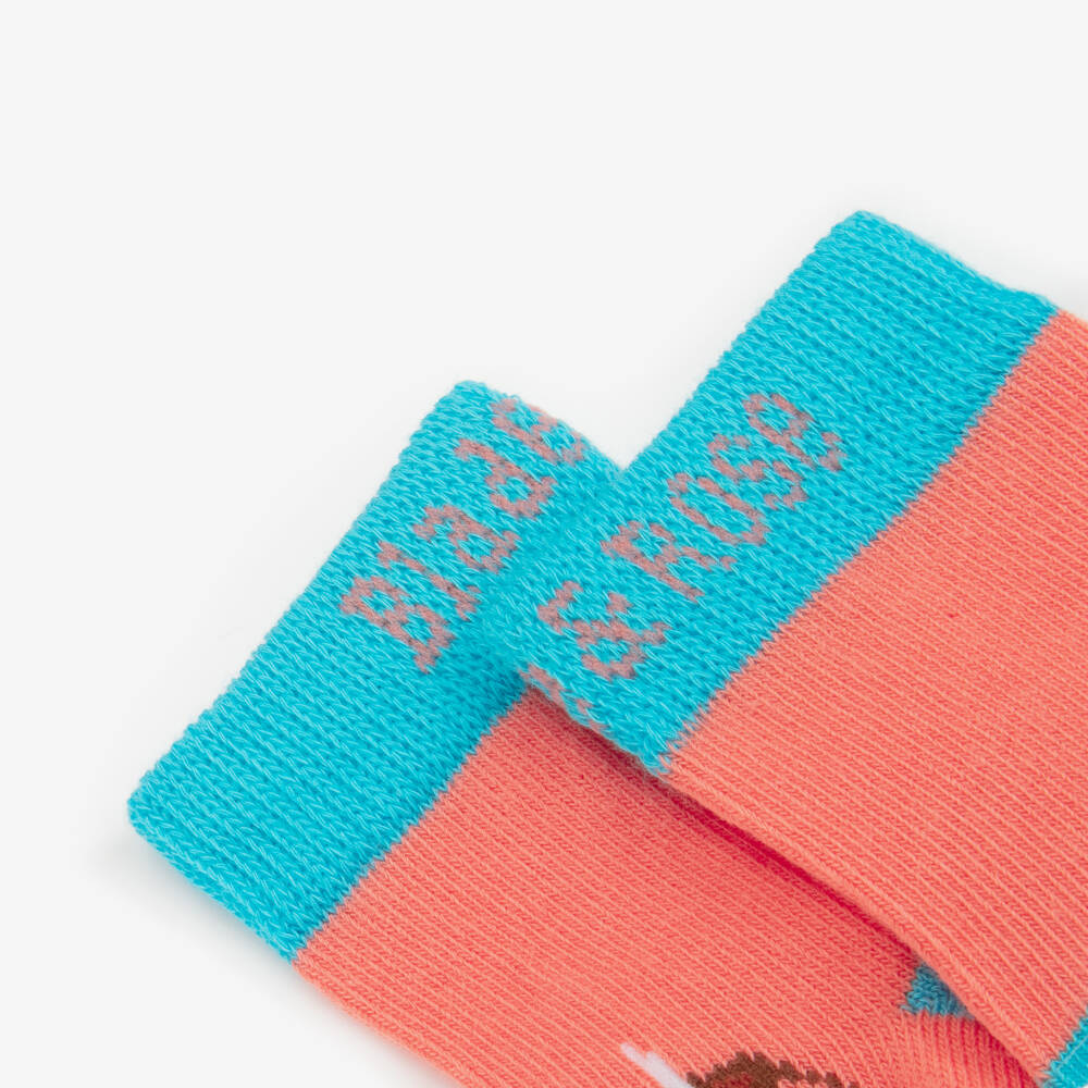 Blade & Rose-Girls Pink Bonnie Highland Cow Socks | Childrensalon Outlet