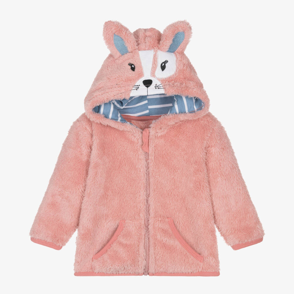 Blade & Rose-Girls Pink Bunny Faux Fur Hoodie | Childrensalon Outlet