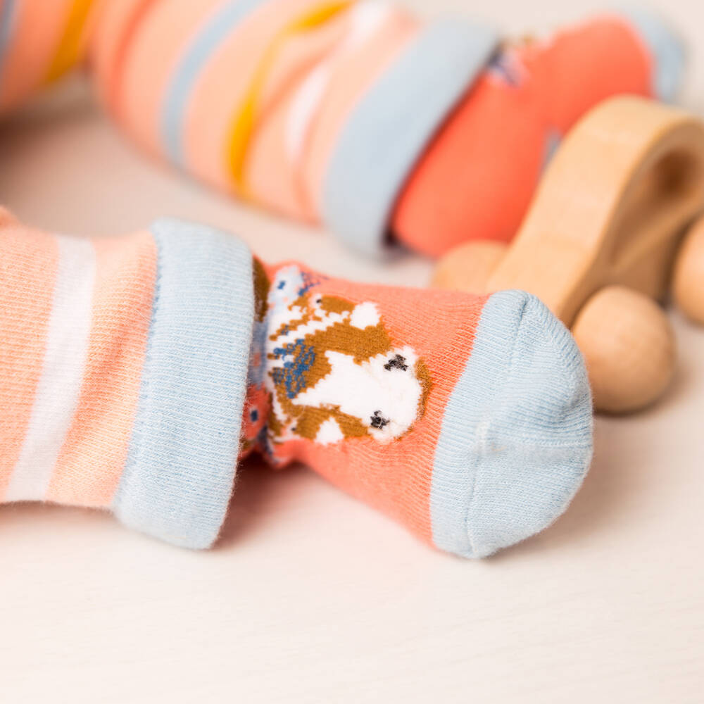 Blade & Rose-Girls Pink Cotton Horse Socks | Childrensalon Outlet