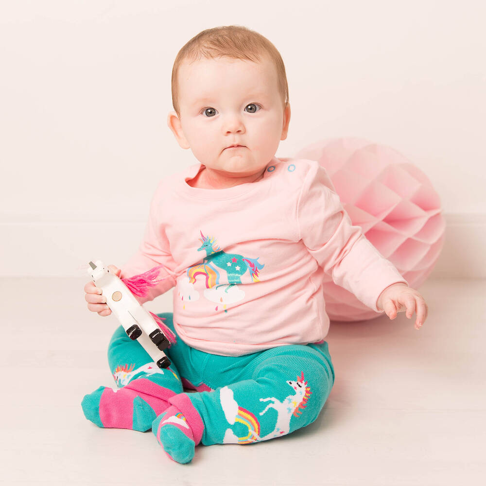 Blade & Rose-Розовый хлопковый топ с единорогом | Childrensalon Outlet