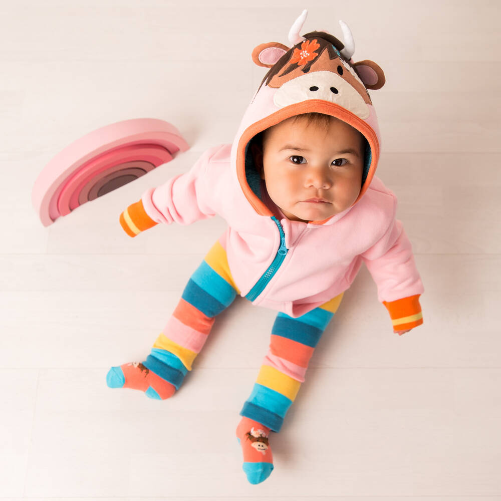 Blade & Rose-Girls Pink Cow Hoodie with Ears | Childrensalon Outlet