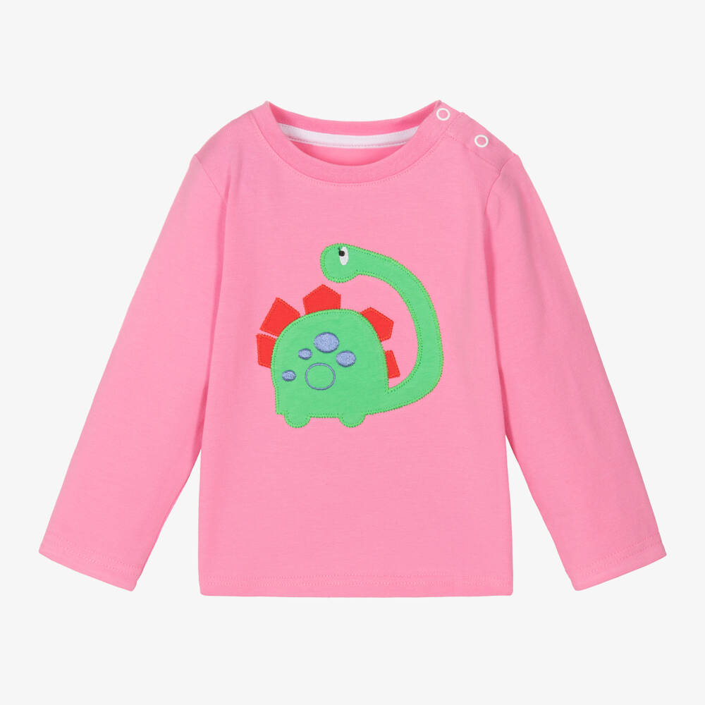 Blade & Rose-Girls Pink Dino Cotton Tee | Childrensalon Outlet