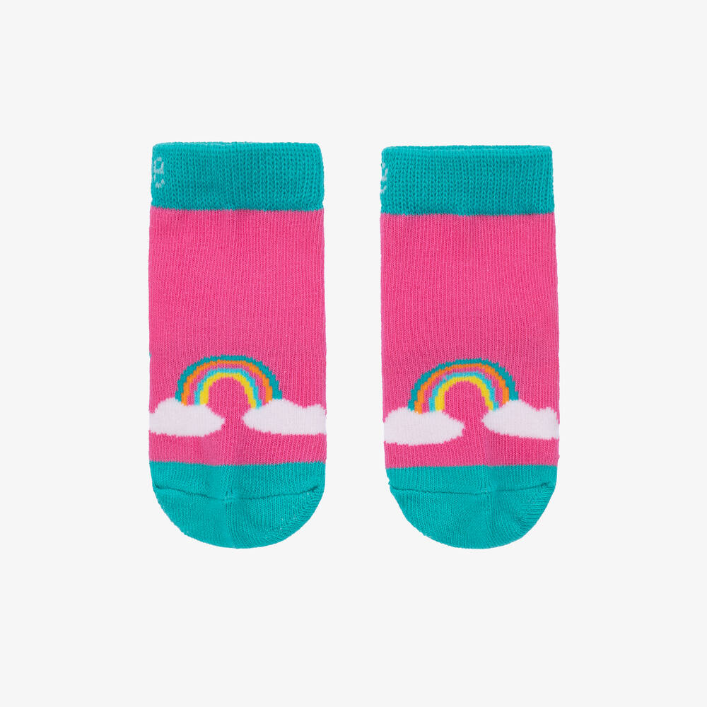 Blade & Rose-Girls Pink Magical Rainbow Socks | Childrensalon Outlet