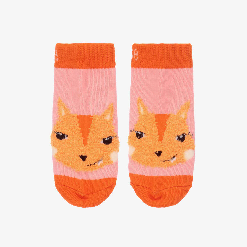 Blade & Rose-Girls Pink Squirrel Motif Socks | Childrensalon Outlet