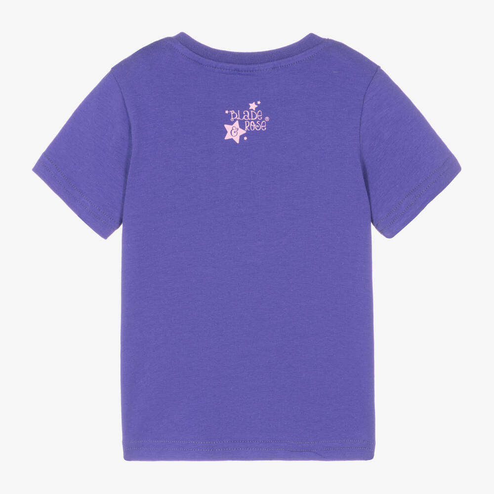 Blade & Rose-Girls Purple Dino Cotton Tee | Childrensalon Outlet