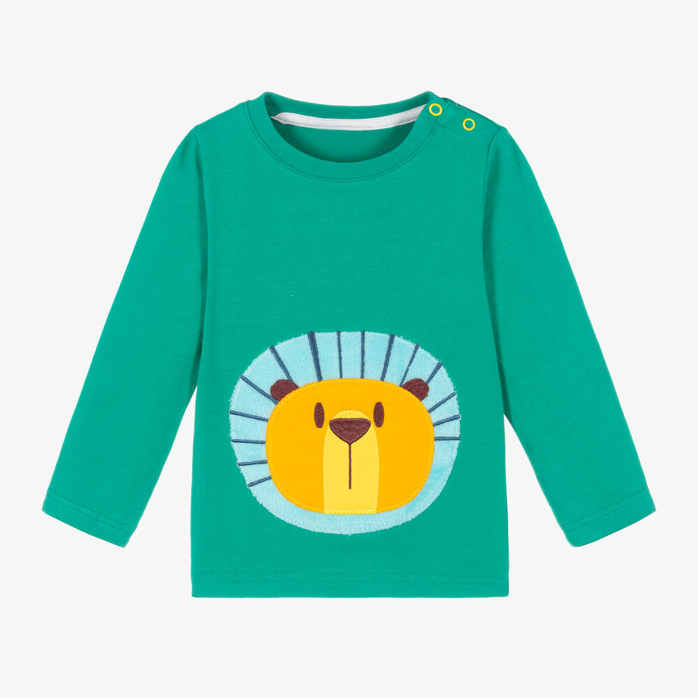 Blade & Rose - Green Cotton Frankie The Lion Top | Childrensalon