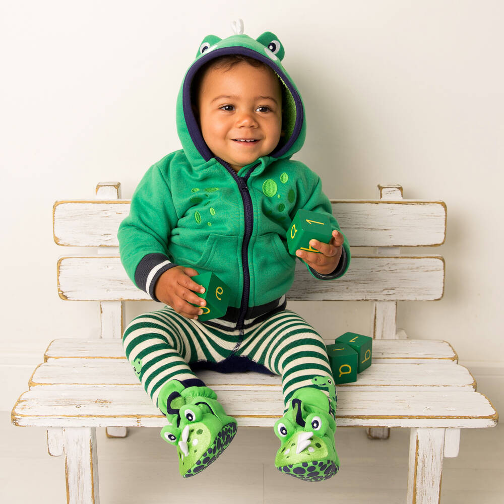 Blade & Rose-Green Dino Playtime Hoodie | Childrensalon Outlet