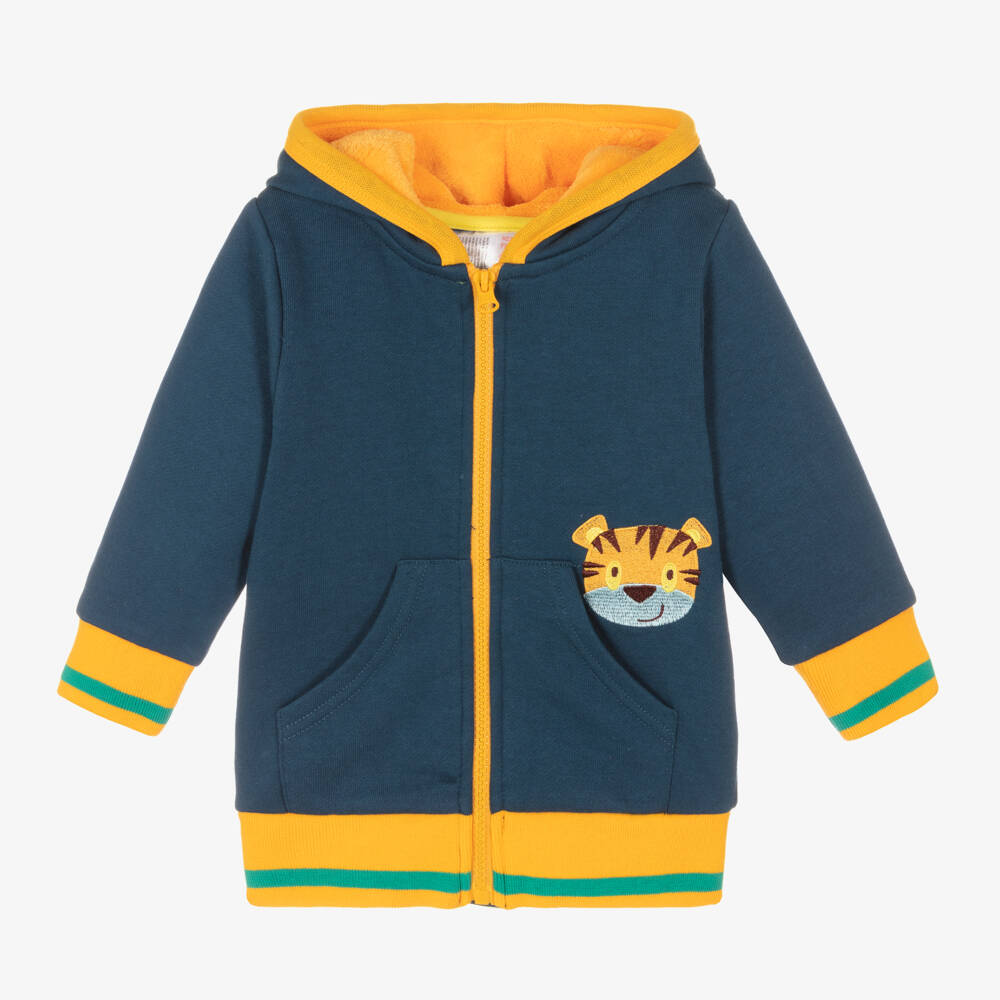 Blade & Rose-Lion-Themed Blue Zip Hoodie | Childrensalon Outlet