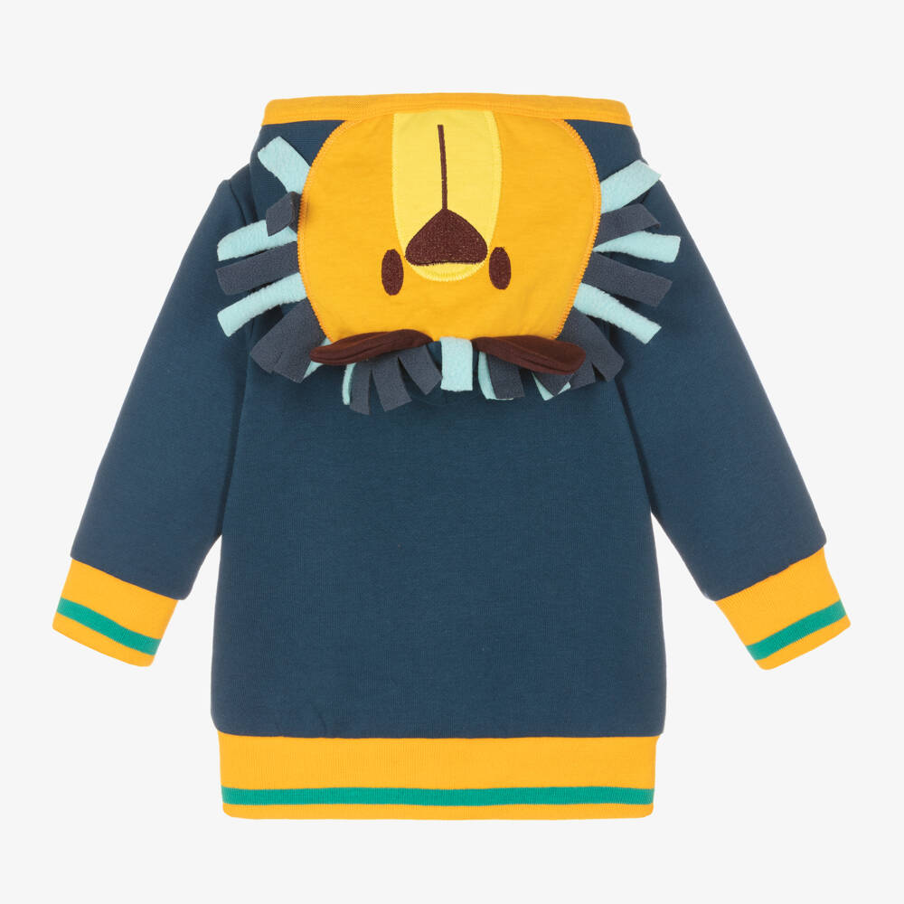 Blade & Rose-Lion-Themed Blue Zip Hoodie | Childrensalon Outlet