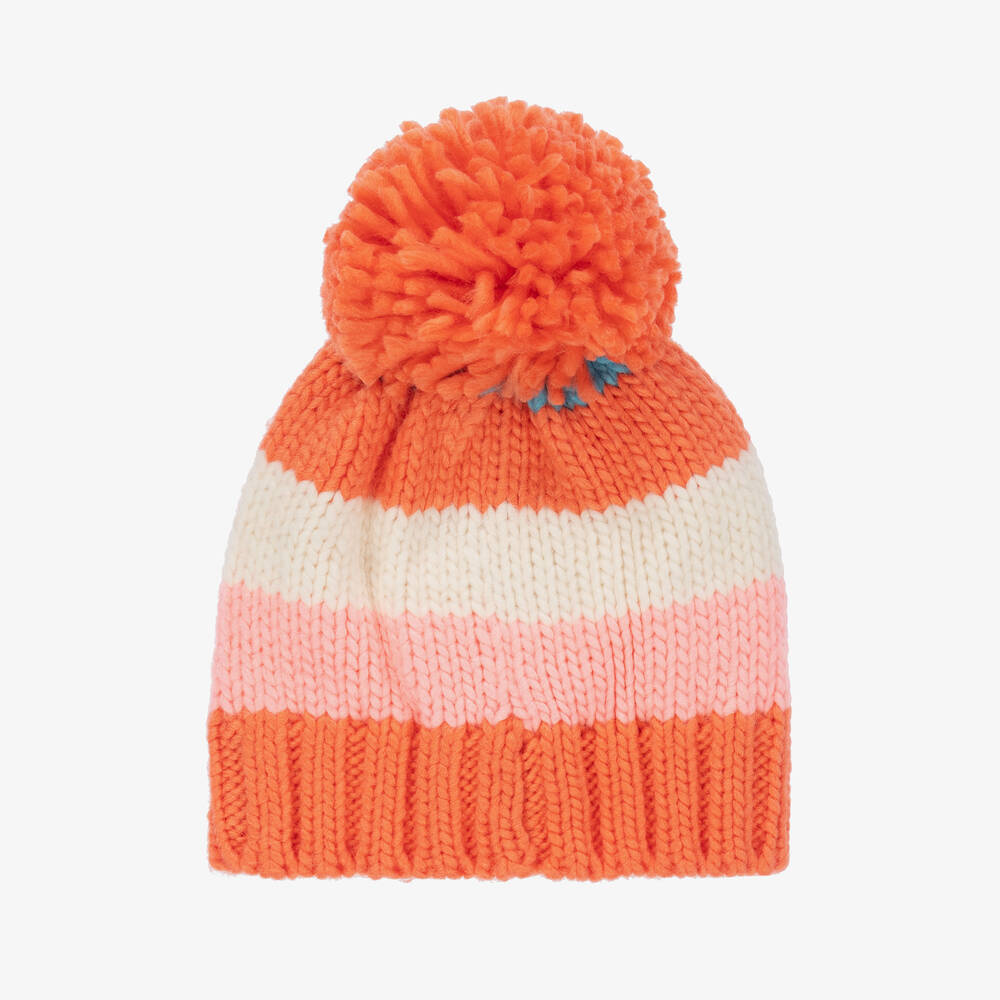 Blade & Rose-Orange Striped Bobble Hat | Childrensalon Outlet