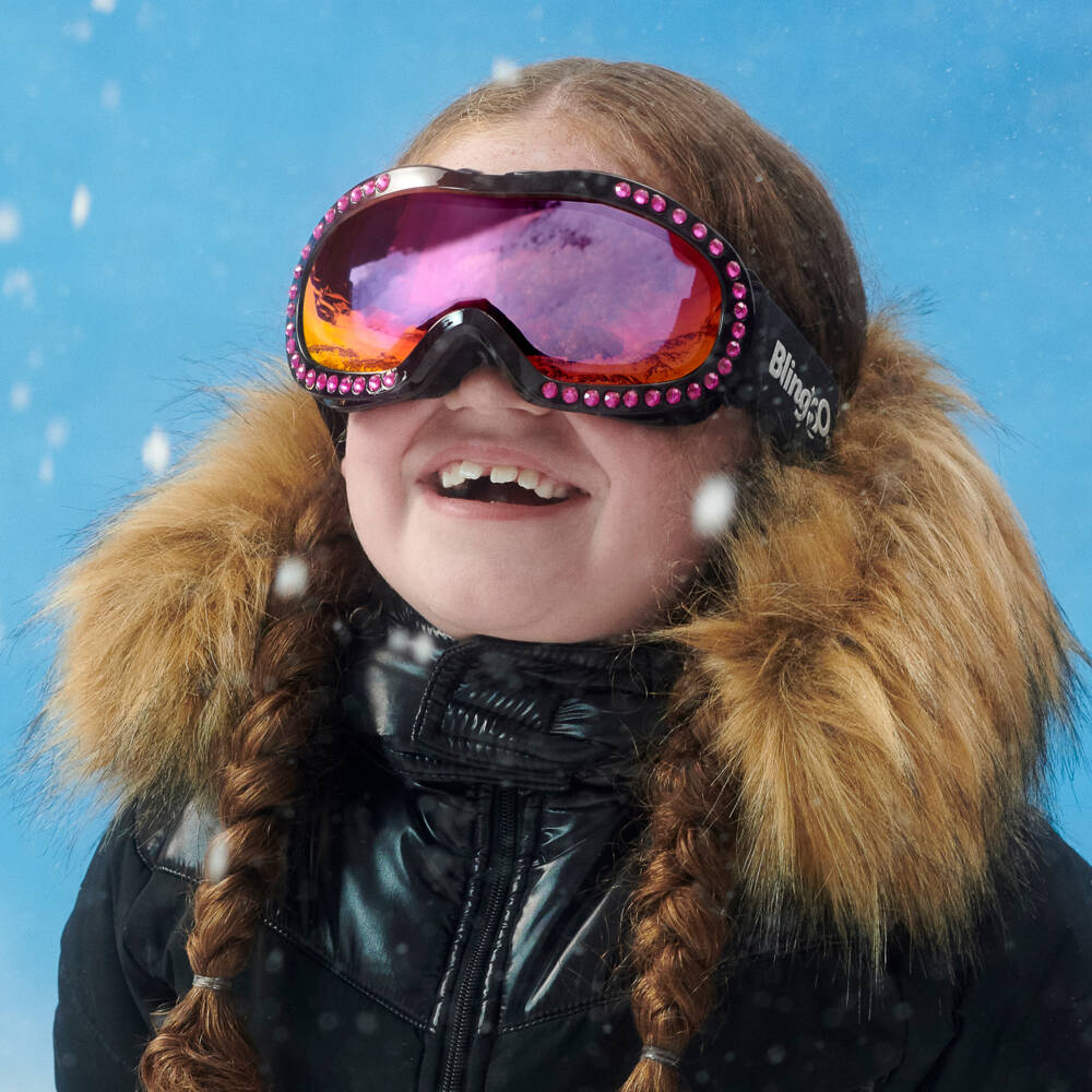 Bling2o-Black & Pink Ski Goggles | Childrensalon Outlet