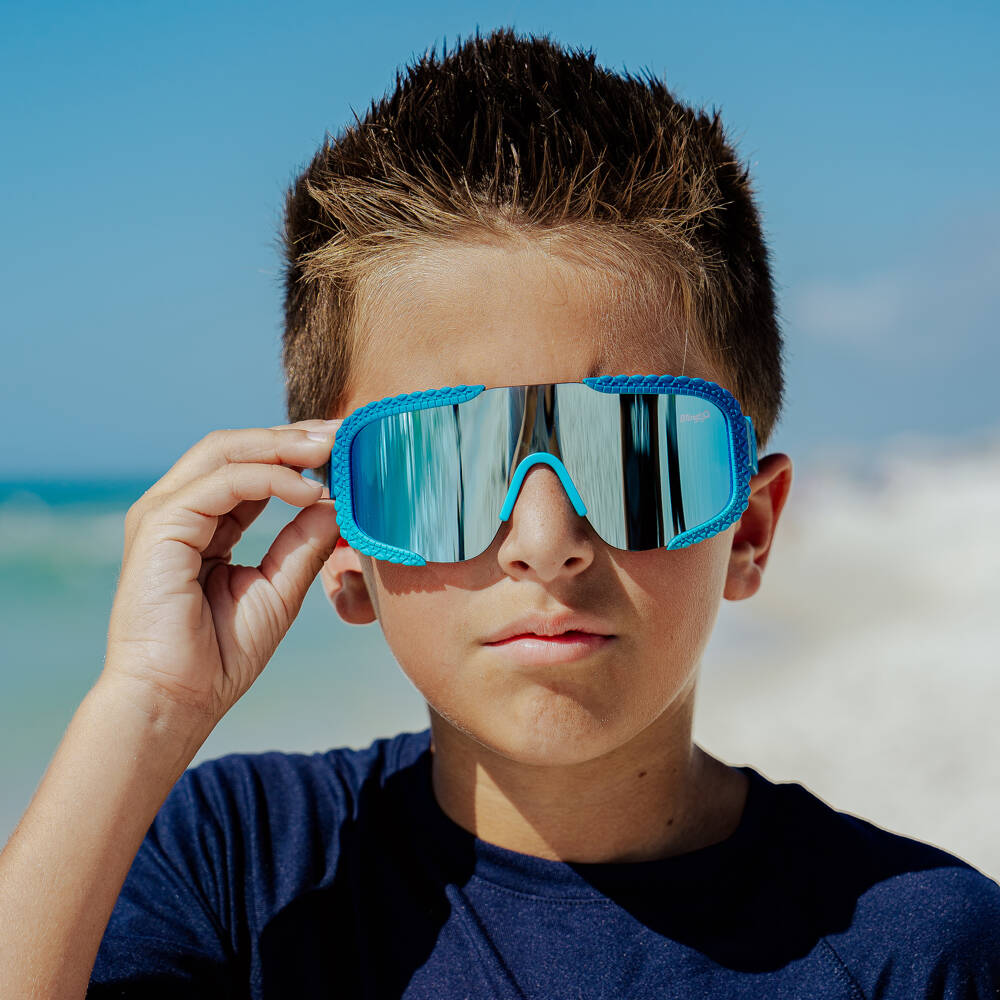 Bling2o-Boys Blue Crocodile Sunglasses (UVA/UVB) | Childrensalon Outlet