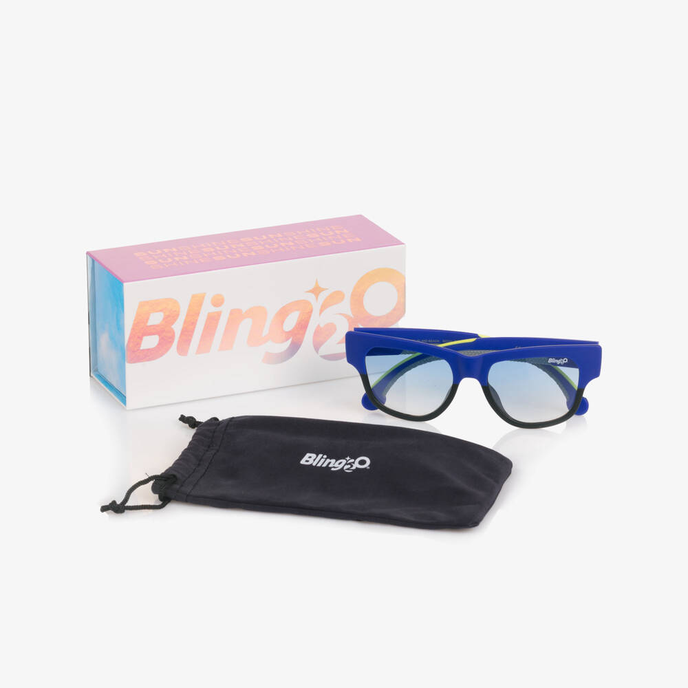Bling2o-Boys Blue Gradient Lens Sunglasses (UVA/UVB 400) | Childrensalon Outlet