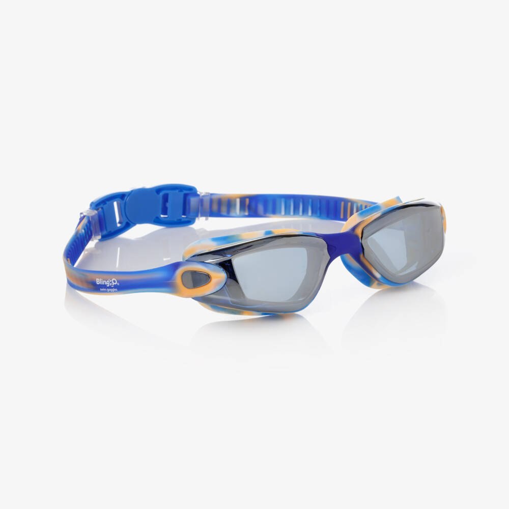 Bling2o-Boys Ocean Splash Blue Swim Goggles | Childrensalon Outlet