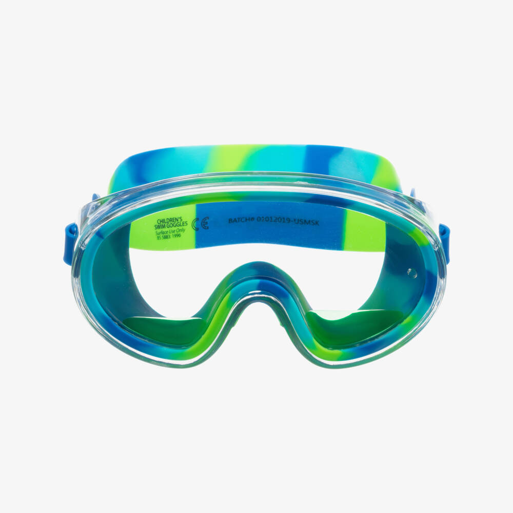 Bling2o-Boys Vibrant Blue & Green Swim Mask | Childrensalon Outlet
