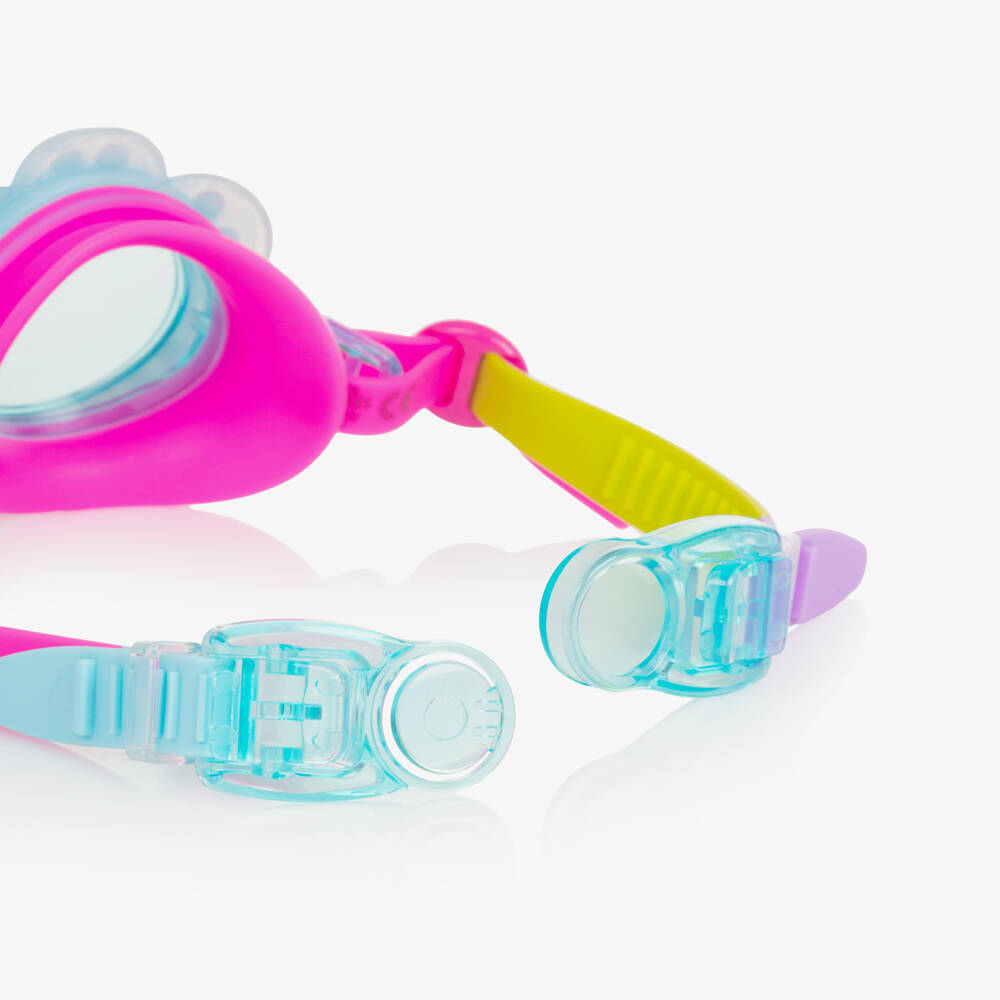Bling2o-نظارات سباحة زرقاء مزينة بالورود للبنات | Childrensalon Outlet