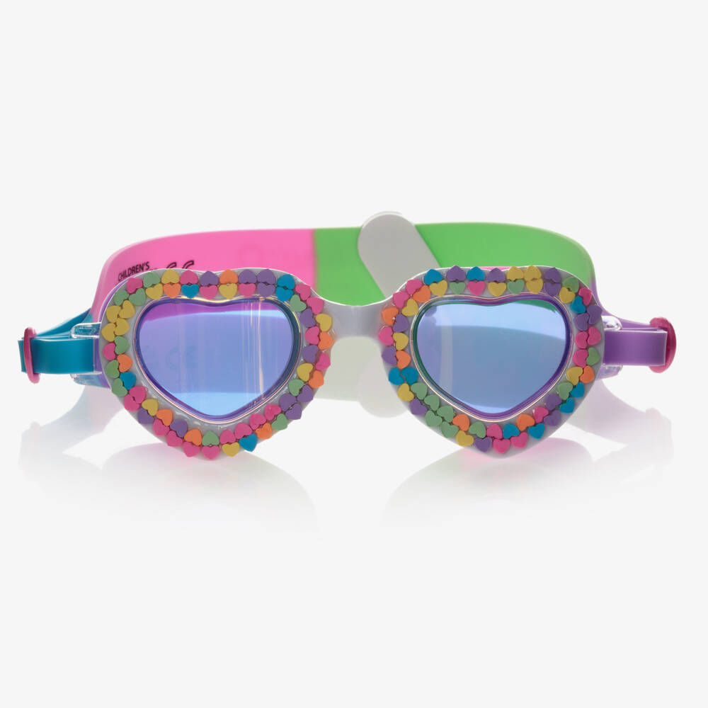 Bling2o-Girls Heart-Embellished Violet Swim Goggles | Childrensalon Outlet