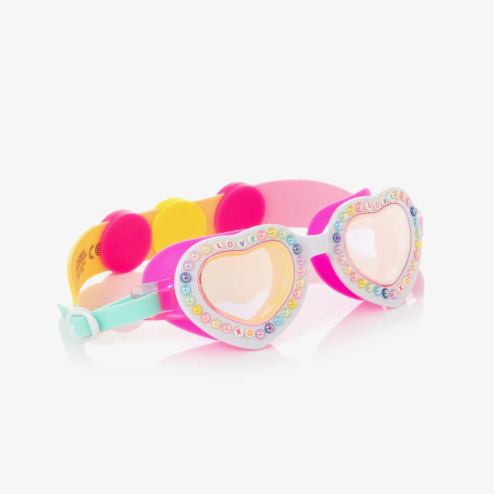 Bling2o-Girls' Heart-Shaped Pearl Swim Goggles | Childrensalon Outlet