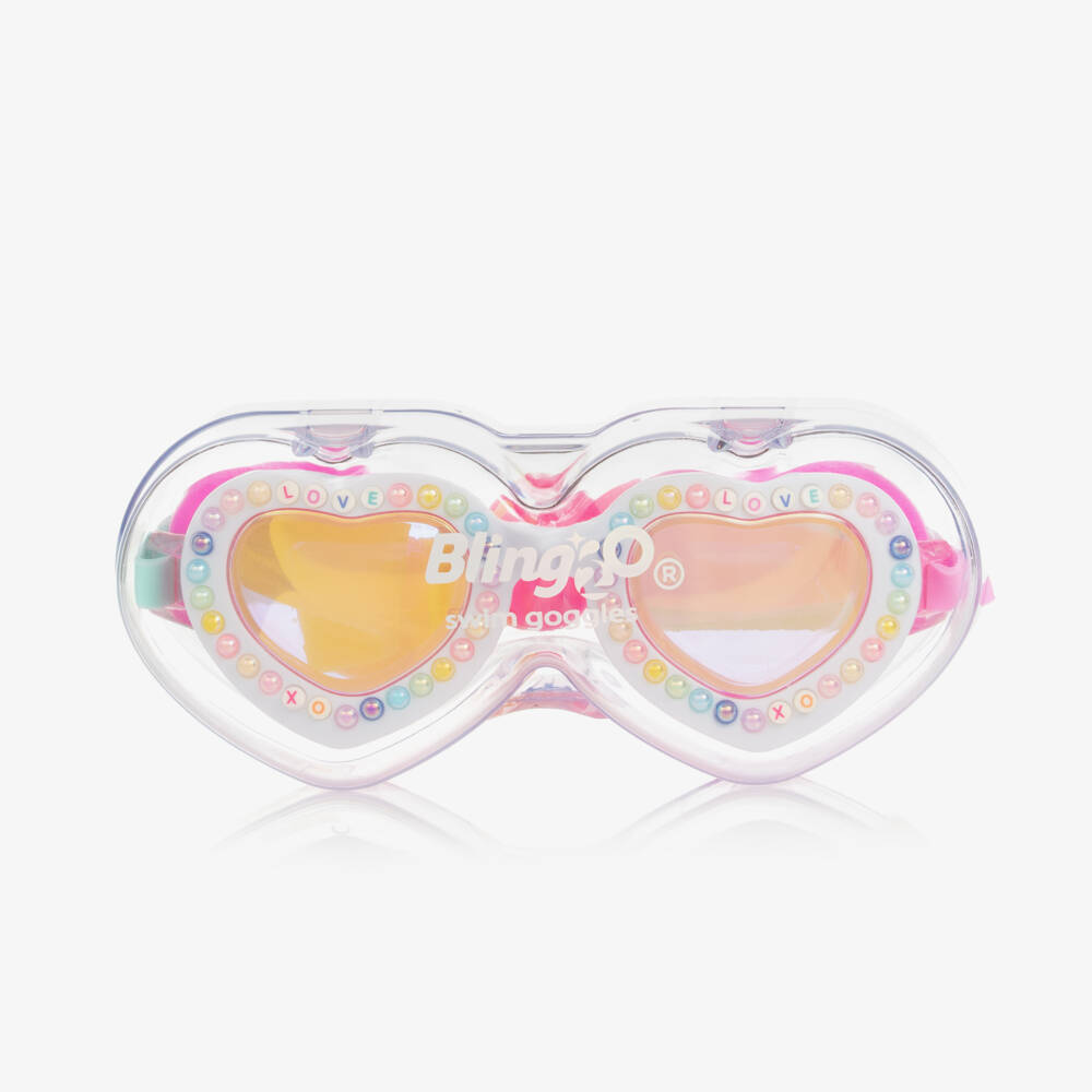 Bling2o-Girls' Heart-Shaped Pearl Swim Goggles | Childrensalon Outlet